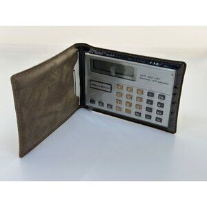 VTG Brown & Bigelow Auto Shut-Off LCD Pocket Foldup Calculator In Wallet READ